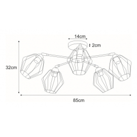 Lampa sufitowa K-3771 BENET
