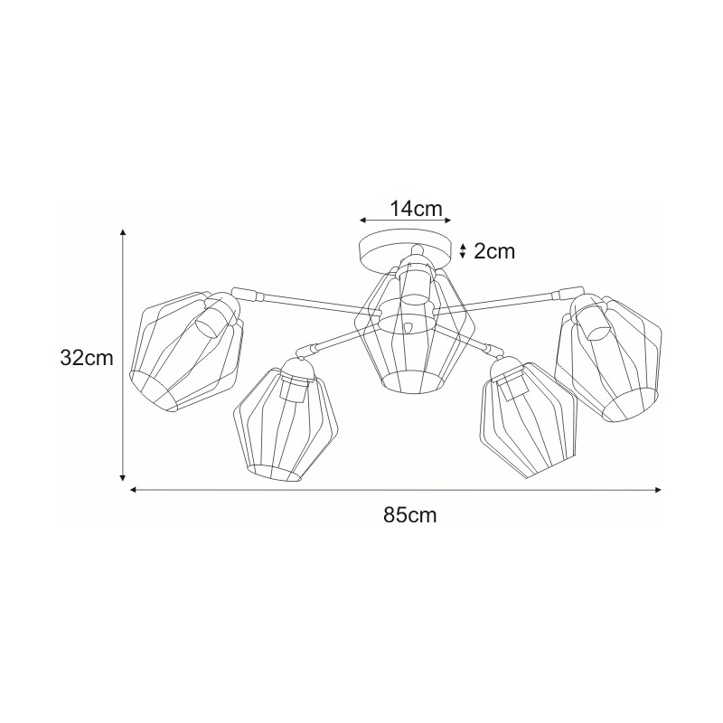 Lampa sufitowa K-3771 BENET