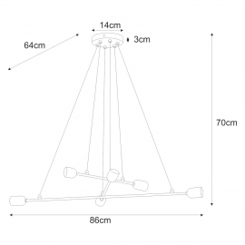 Lampa wisząca K-4391 SITYA WHITE