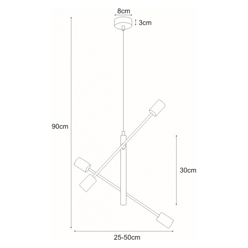 Lampa wisząca K-4750 CAMARA