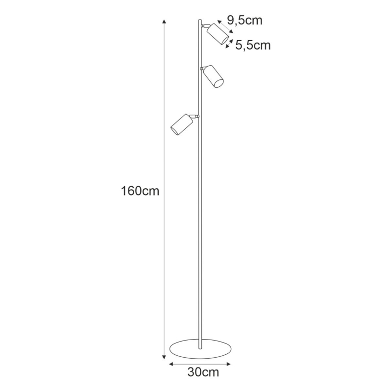 Lampa podłogowa K-4409 MONTI