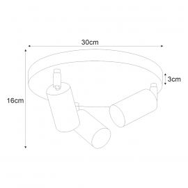 Lampa sufitowa K-4457 KAYLA