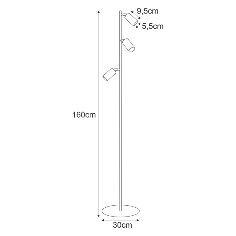 Lampa podłogowa K-4419 KAYLA