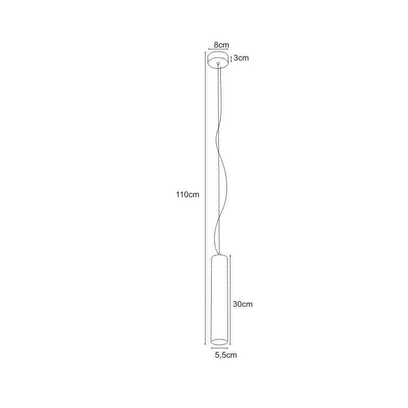 Lampa wisząca K-4417 MILE WHITE