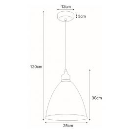 Lampa wisząca K-8005-1 WH WATSO WHITE