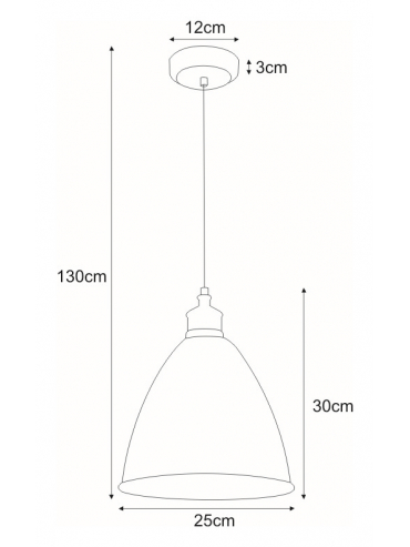 Lampa wisząca K-8005-1 WH WATSO WHITE