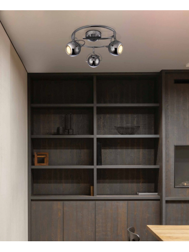 Lampa sufitowa K-8002/3G CHR SALVA CHROM