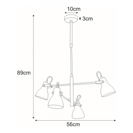 Lampa sufitowa K-8107 KANTI