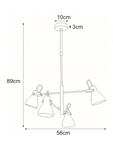 Lampa sufitowa K-8107 KANTI