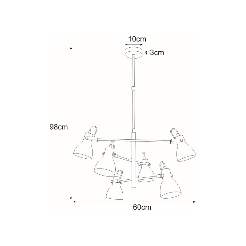 Lampa sufitowa K-8108 KANTI