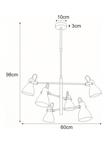 Lampa sufitowa K-8108 KANTI