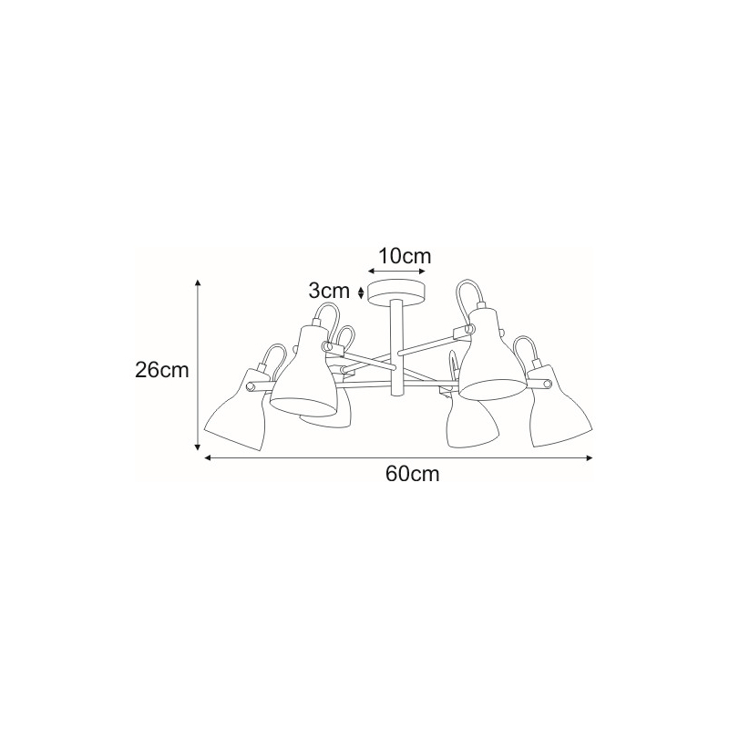 Lampa sufitowa K-8109 KANTI