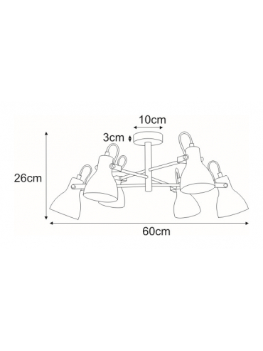 Lampa sufitowa K-8109 KANTI