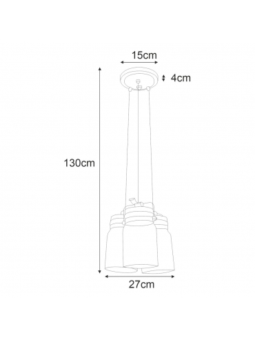 Lampa wisząca K-8004-3 RAVEN