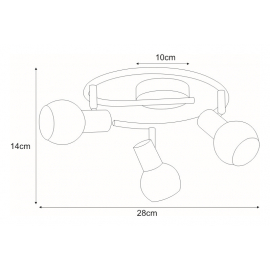 Lampa sufitowa K-C9590A/3 ALPINA