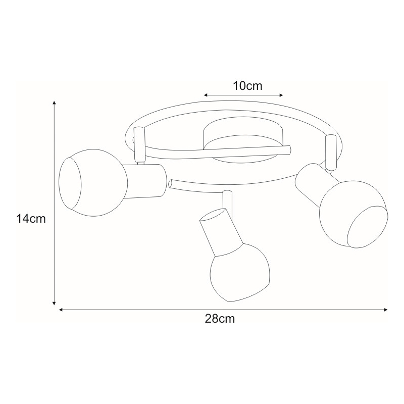 Lampa sufitowa K-C9590A/3 ALPINA