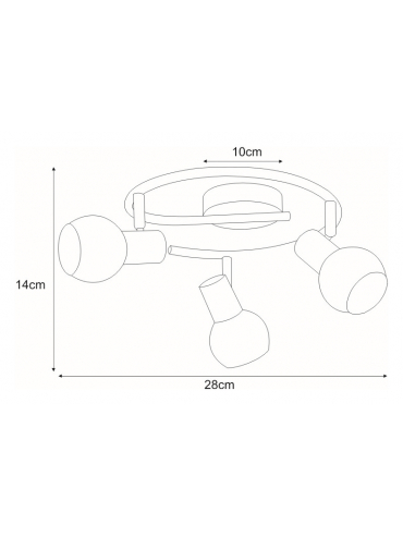 Lampa sufitowa K-C9590A/3 ALPINA