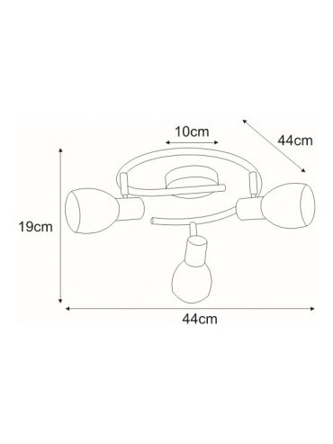 Lampa sufitowa K-8001/3G EMBO