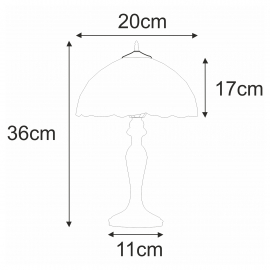 Lampka stołowa / nocna K-G082166 PAPI