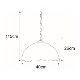 Lampa wisząca K-P161122 WITRAŻ