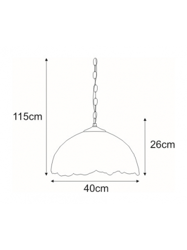 Lampa wisząca K-P161122 WITRAŻ