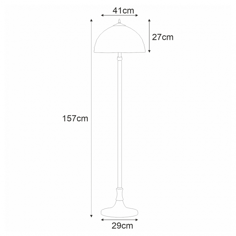 Lampa podłogowa K-F182208 TIFANY