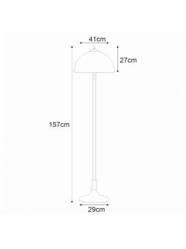 Lampa podłogowa K-F182208 TIFANY