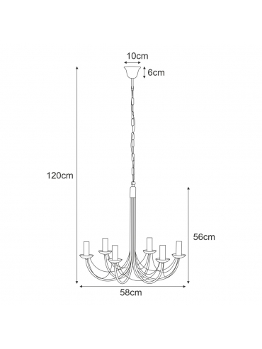 Lampa wisząca K-3520 PERSEO