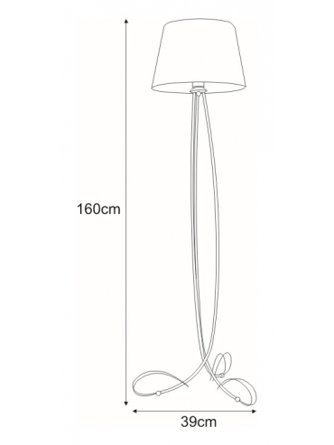 Lampa podłogowa K-4074 IRMA