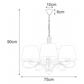 Lampa wisząca K-4071 IRMA