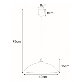Lampa wisząca K-3511 UFO