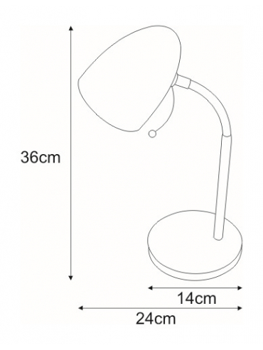 Lampka biurkowa K-MT-200 CZARNY KAJTEK