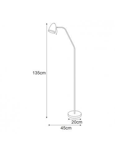 Lampa podłogowa K-MT-201 TURKUSOWY KAJTEK I