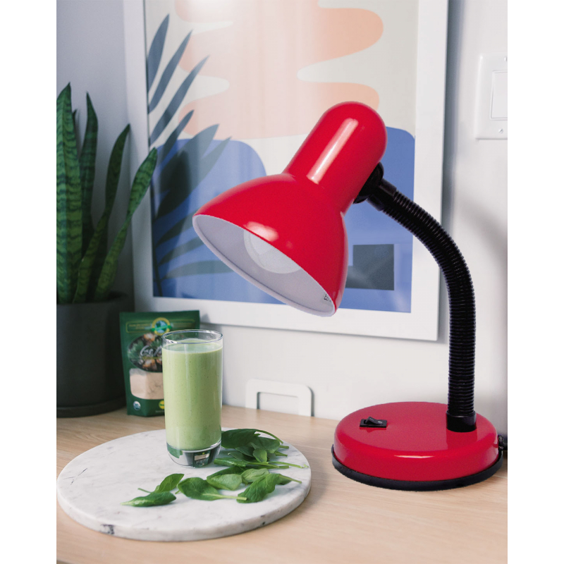Lampka biurkowa K-MT-203 CZERWONY CARIBA
