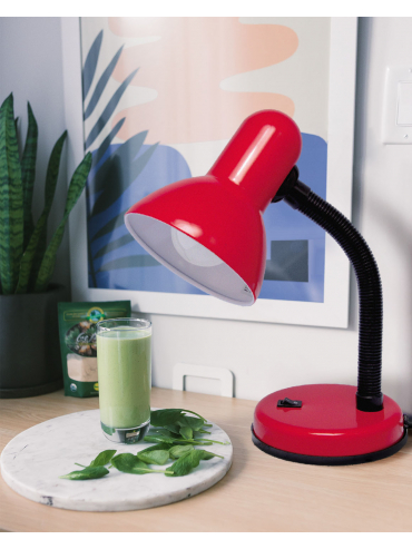 Lampka biurkowa K-MT-203 CZERWONY CARIBA