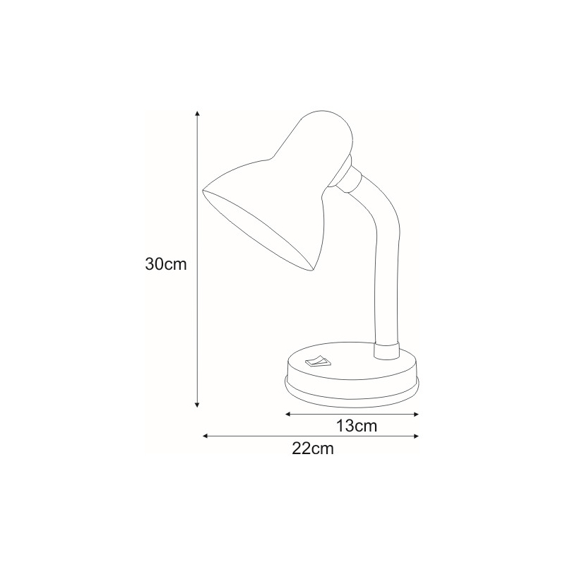 Lampka biurkowa K-MT-203 POMARAŃCZOWY CARIBA
