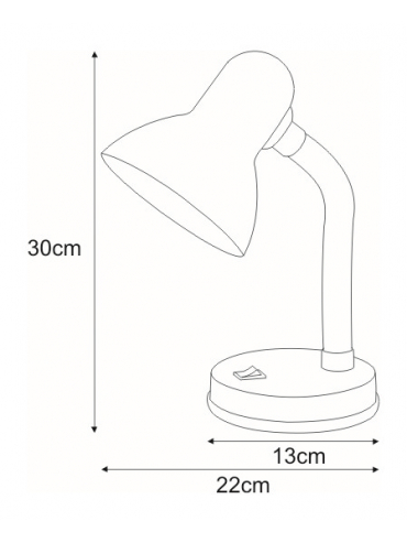 Lampka biurkowa K-MT-203 POMARAŃCZOWY CARIBA