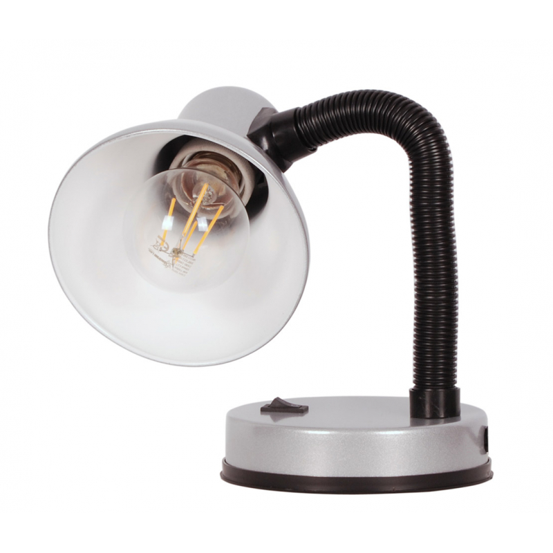 Lampka biurkowa K-MT-203 SREBRNY CARIBA