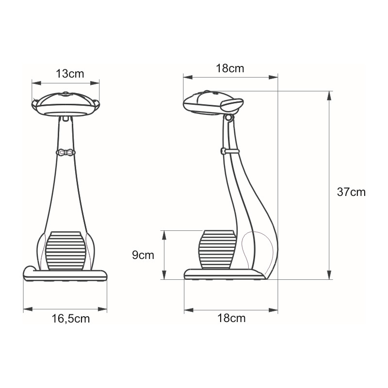 Lampka biurkowa K-BL1605 NIEBIESKI KOTEK