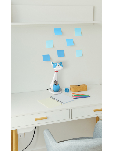 Lampka biurkowa K-BL1605 NIEBIESKI KOTEK
