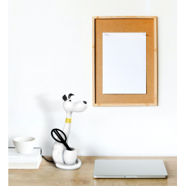 Lampka biurkowa K-BL1607 BIAŁY PIESEK