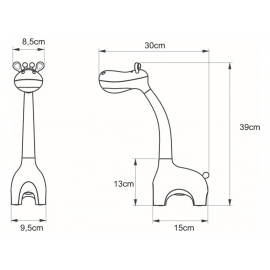 Lampka biurkowa K-BL1601 ŻÓŁTY ŻYRAFA