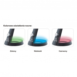 Lampka biurkowa K-BL1063 CZARNY BERKANE