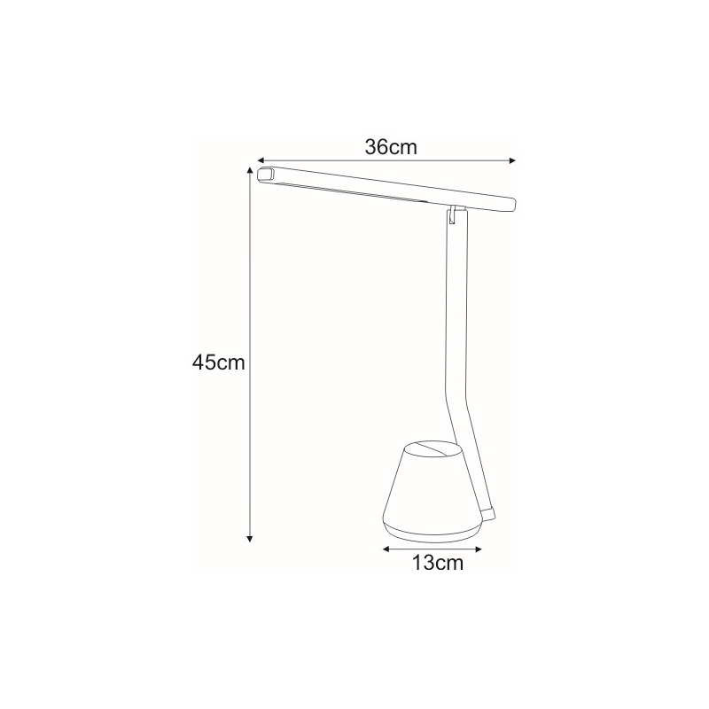 Lampka biurkowa K-BL1066 CZARNY KIKI