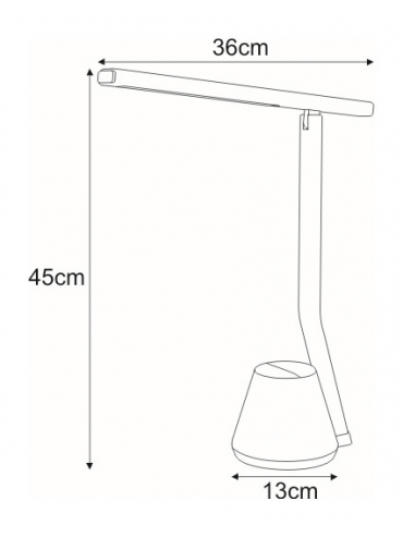 Lampka biurkowa K-BL1066 CZARNY KIKI
