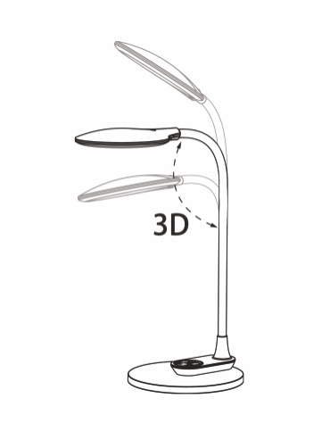 Lampka biurkowa K-BL1033 CZARNY DIDI
