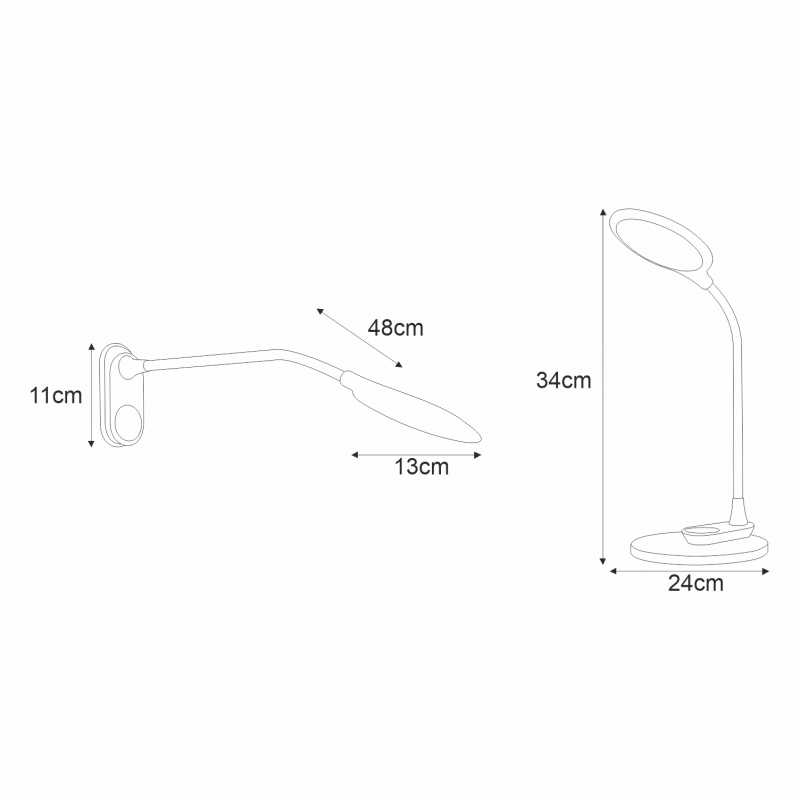 Lampka biurkowa K-BL1033 CZARNY DIDI