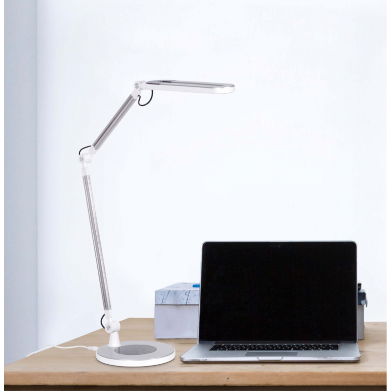 Lampka biurkowa K-BL1221 SREBRNY ALETTE