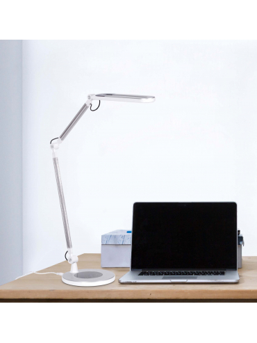 Lampka biurkowa K-BL1221 SREBRNY ALETTE
