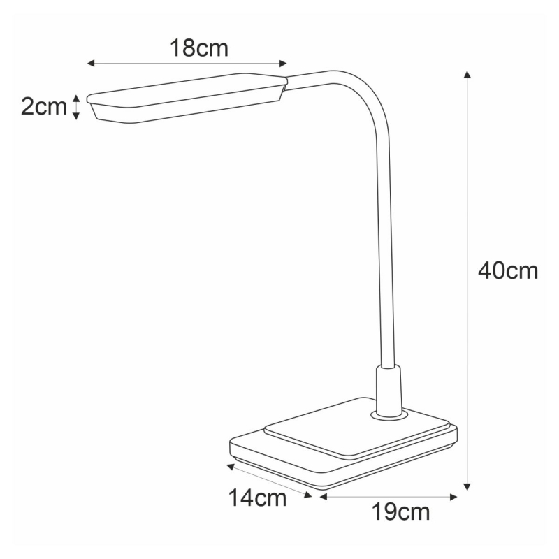 Lampka biurkowa K-BL1027 BIAŁY IKA